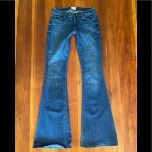 New Hudson Ferris flare blue stretch jeans long 26